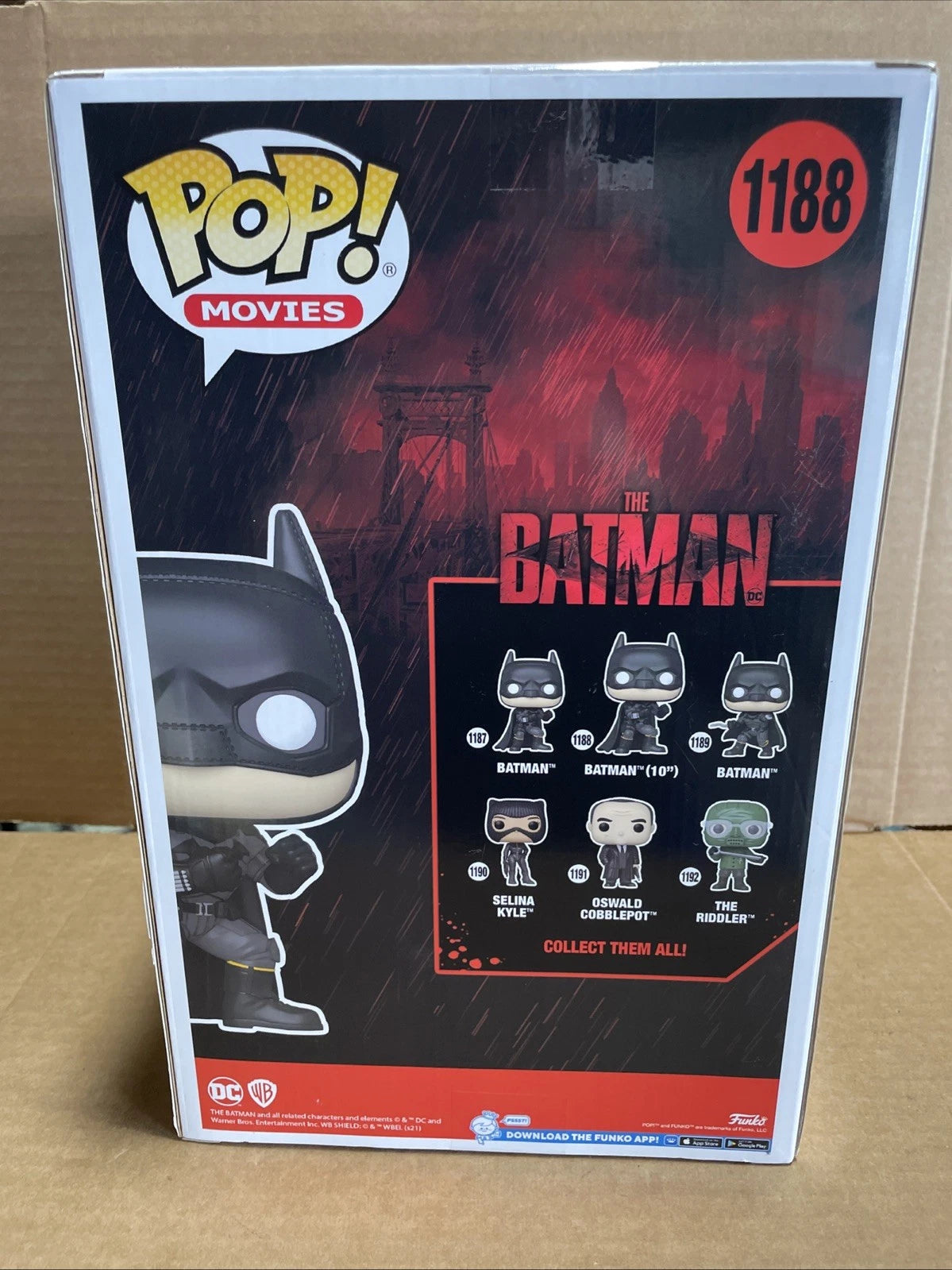 Funko Pop Movies - Jumbo - The Batman 1188 10" Vinyl Figure NEW