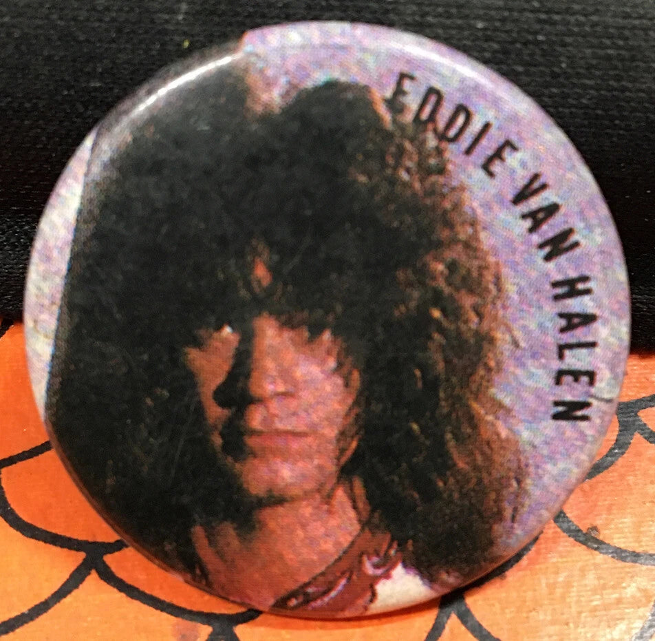 Eddie Van Halen R.I.P. Vintage Button