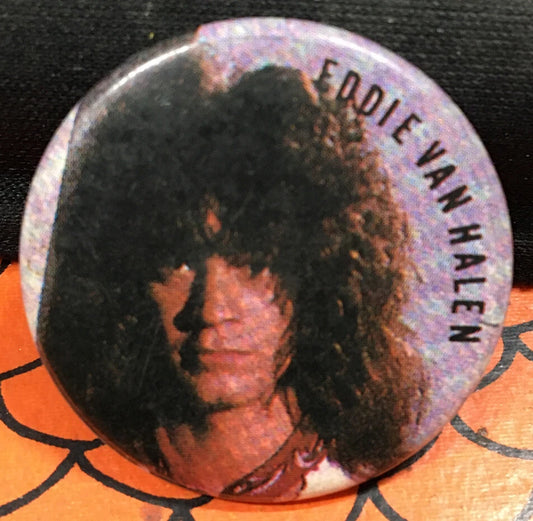 Eddie Van Halen R.I.P. Vintage Button
