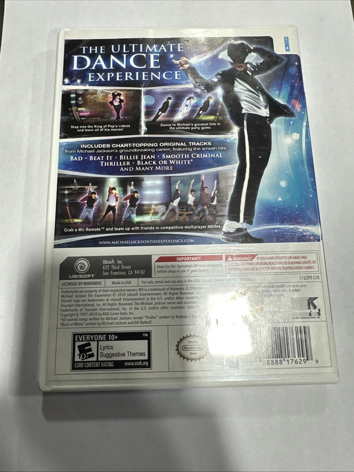 The Michael Jackson Experience Nintendo Wii Tested Working Excellent Condition