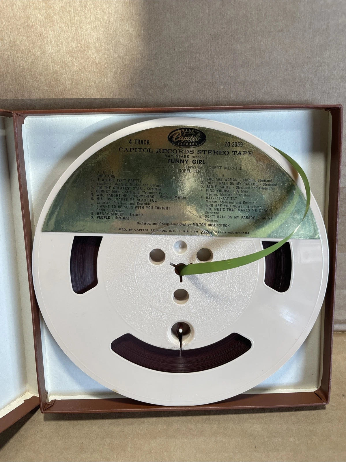Funny Girl ~ Barbra Streisand - Reel To Reel Tape- 4 track Capitol ZO 2059 vg+