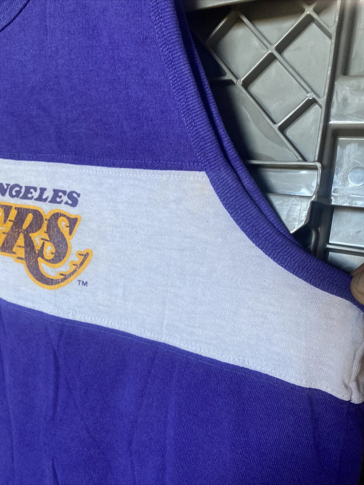 VTG Los Angeles LA Lakers NBA Tank Top Shirt Mens XL X-Large Nutmeg Mills USA