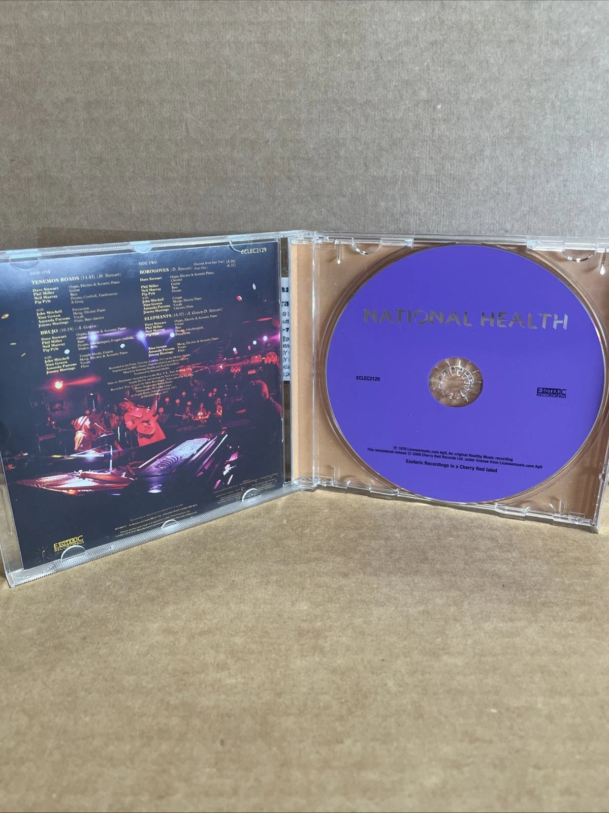 National Health CD Self Titled Progressive Rock Rare 2009 Very Good Condition