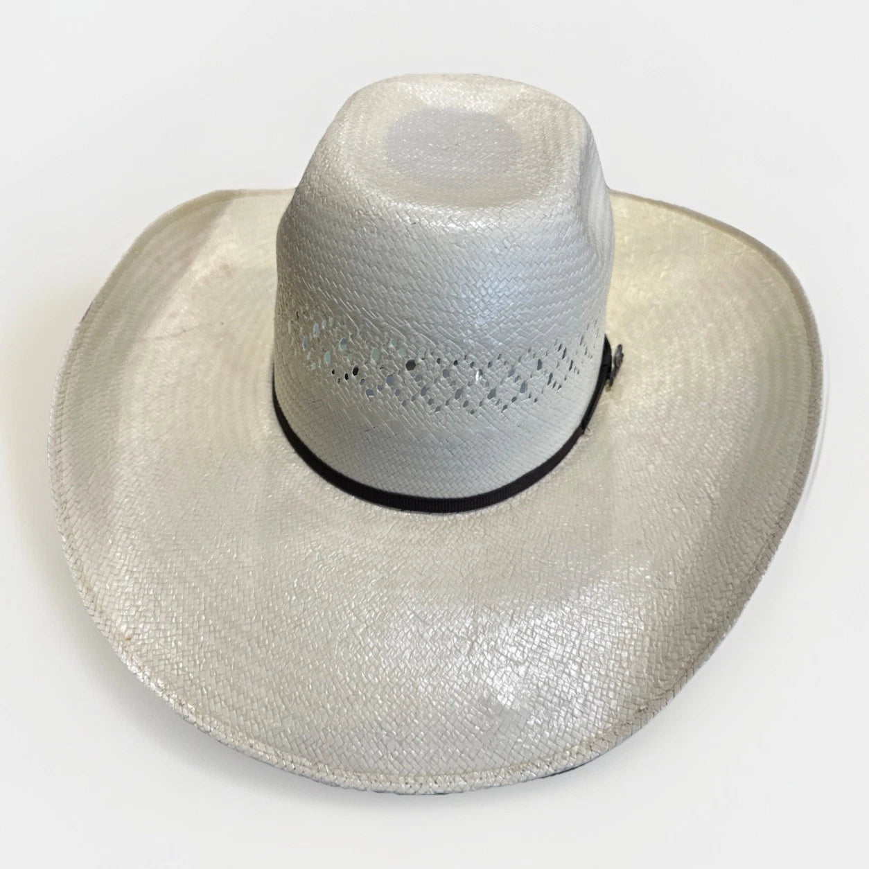 Ariat Double S 20X Straw Cowboy Hat, Men's Size 7 1/4