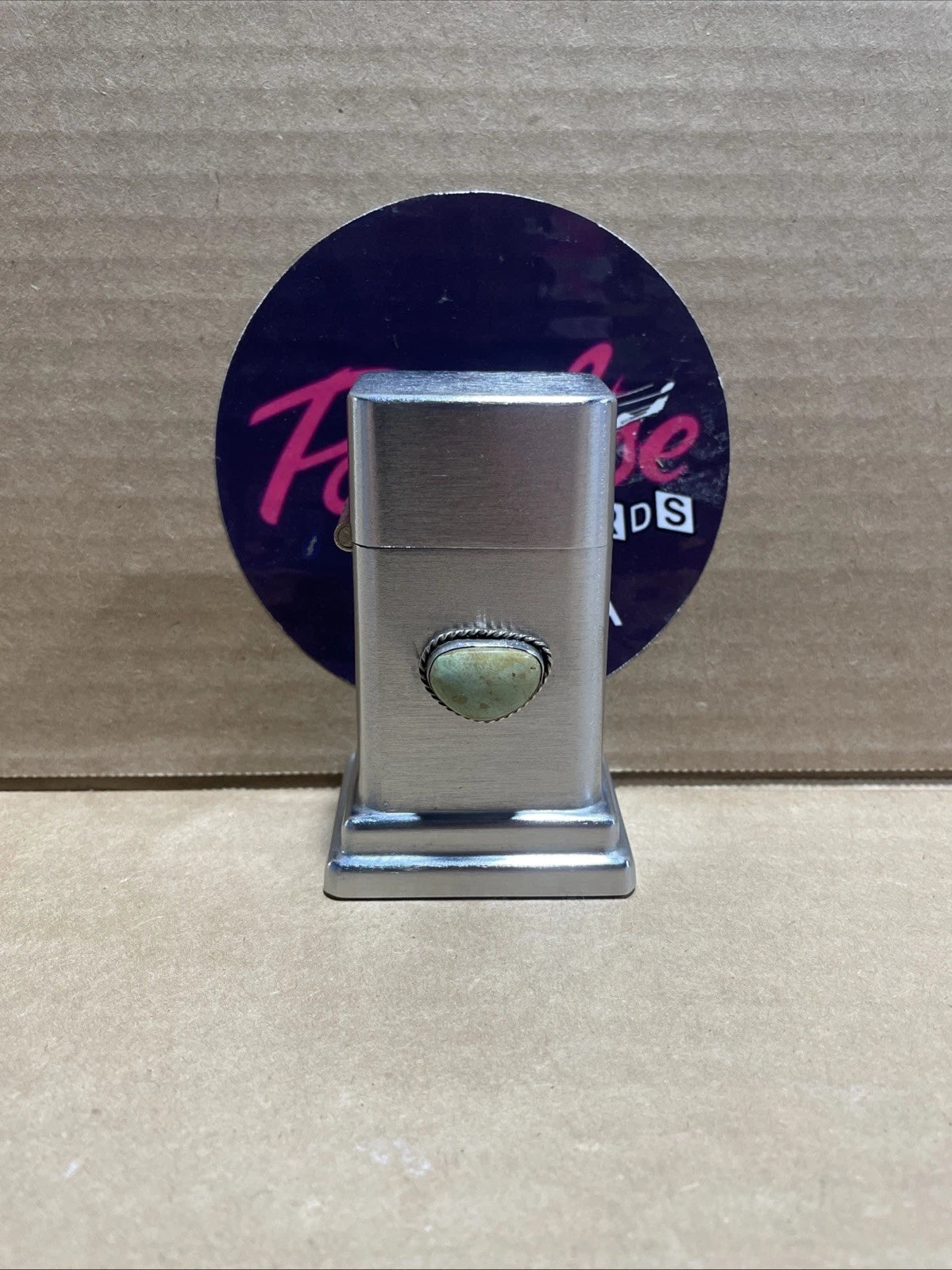 VINTAGE ZIPPO BARCROFT TABLE LIGHTER RARE