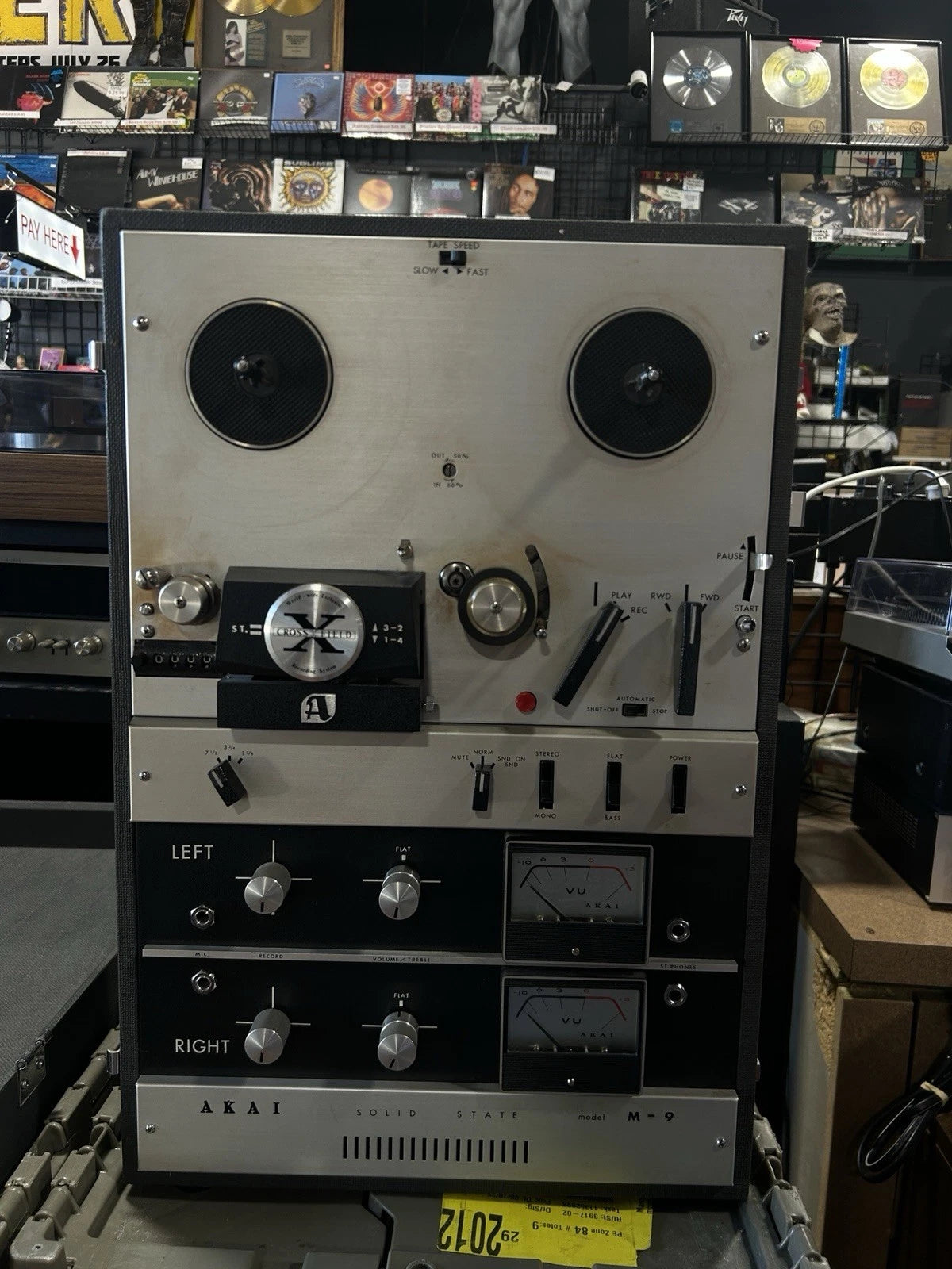 Vintage Akai M-9 Solid State Reel to Reel Tape Player UNTESTED as is
