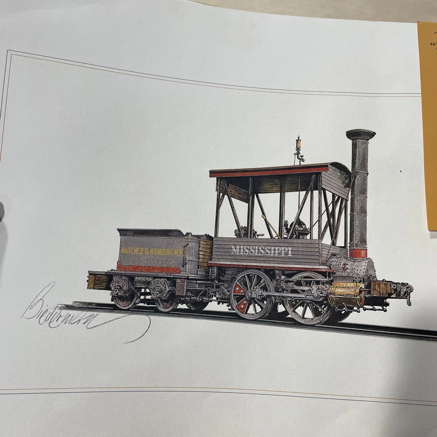 Jerome Biederman Train Prints - 6 Different Prints! READ DESCRIPTION
