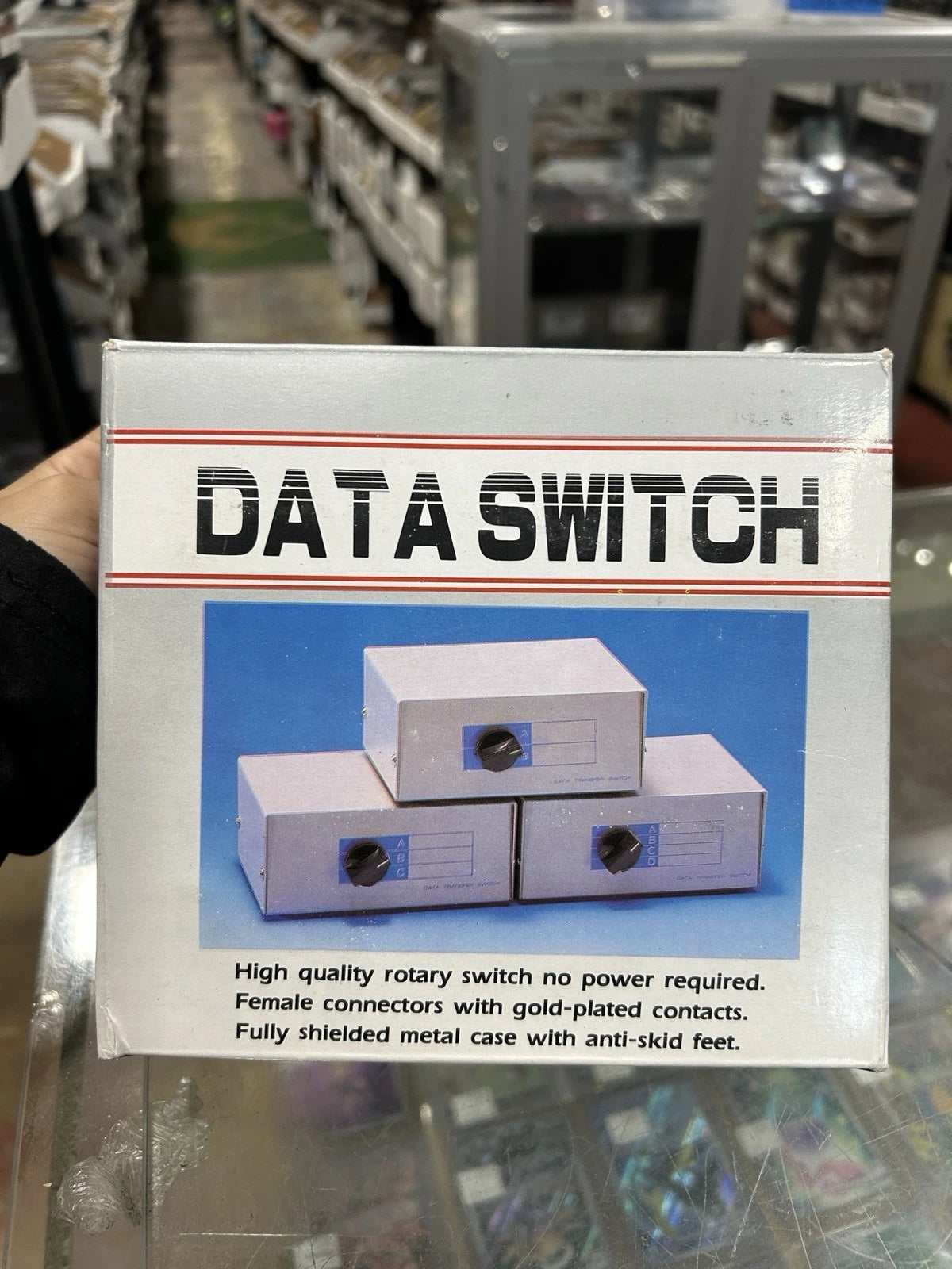 (1x) DB15 DATA ROTARY SWITCH BOX A/B 15-Pin Female Computer Printer Monitor