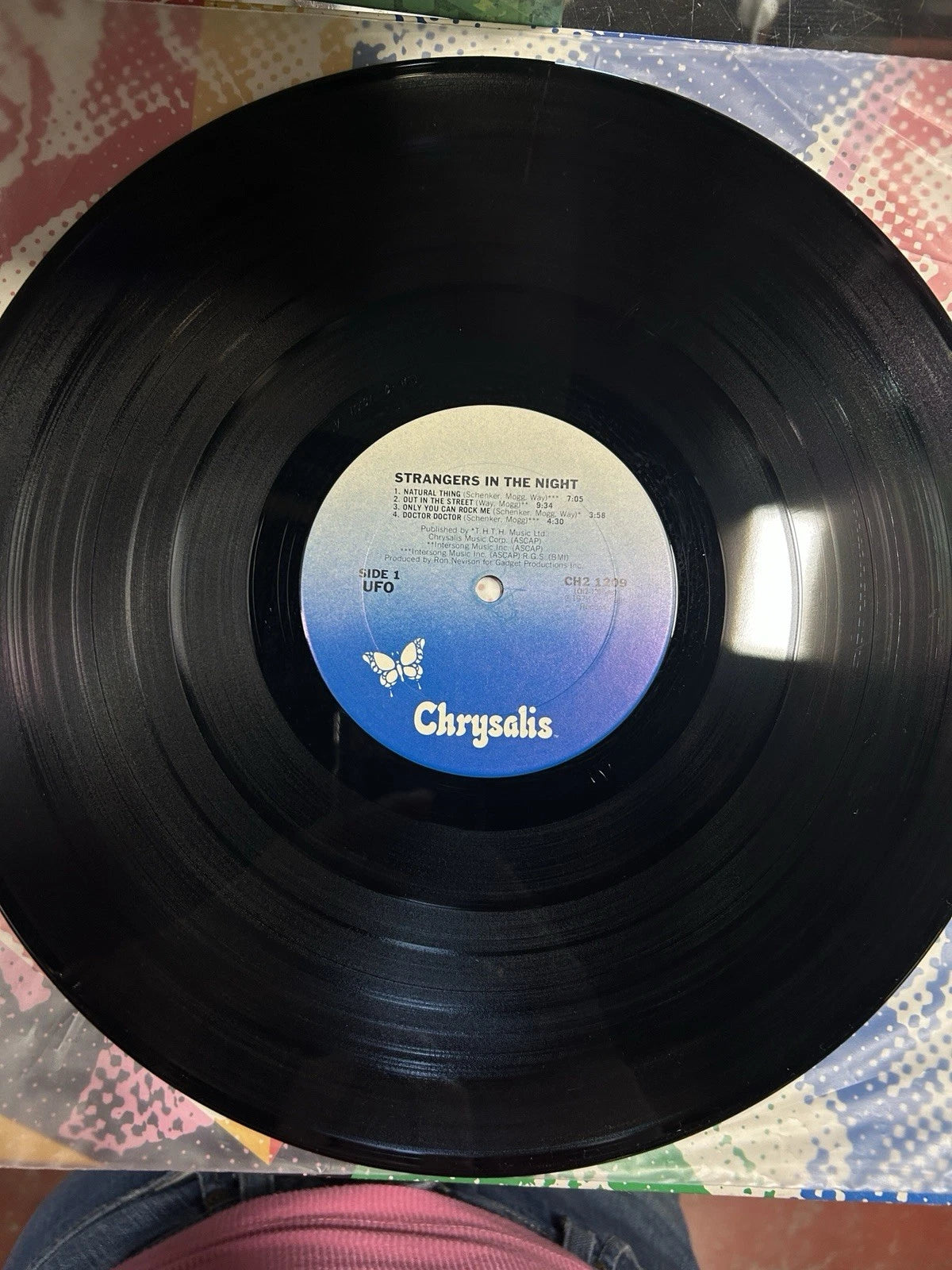 1979 UFO "Strangers In The Night" Vinyl Record LP Chrysalis Records CH2 1209