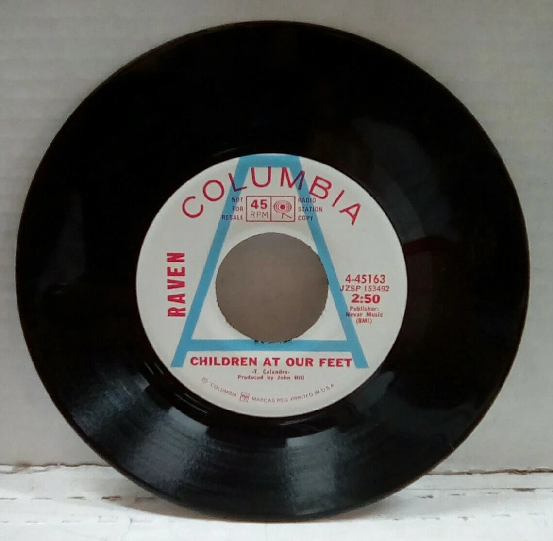 Raven Children At Our Feet/Here Come A Truck Promo 7" Single 4-45163