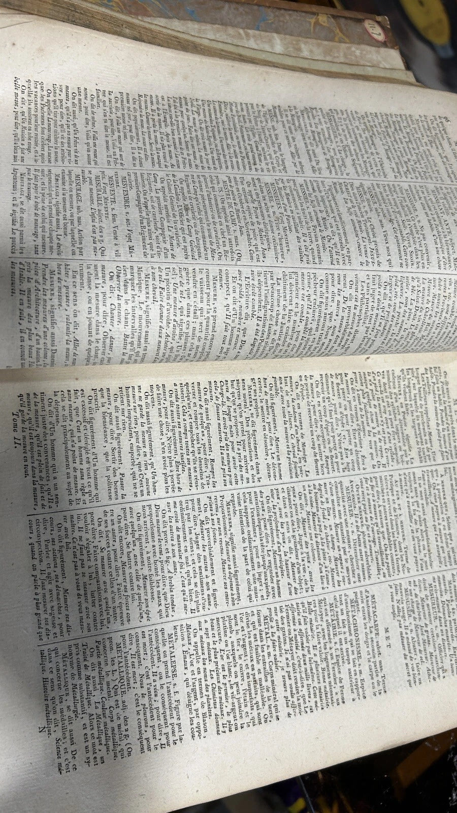 1822 DICTIONNAIRE DE L'ACADEMIE FRANCAISE CINQUIEME EDITION - FRENCH - KD 2349