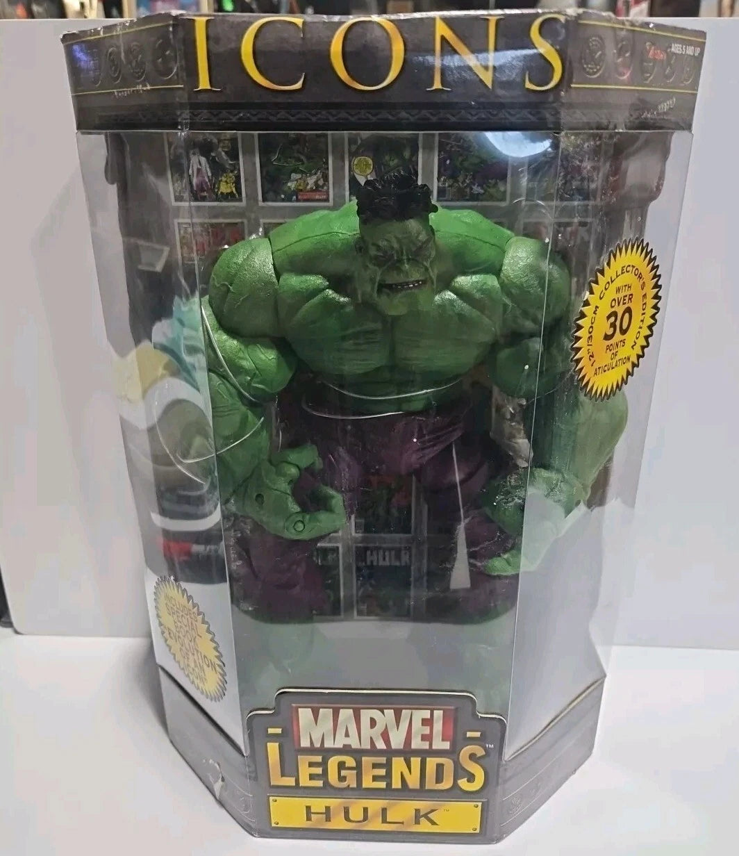 ToyBiz Marvel Legends Icons 12" Large Green Incredible Hulk 2006 Rare