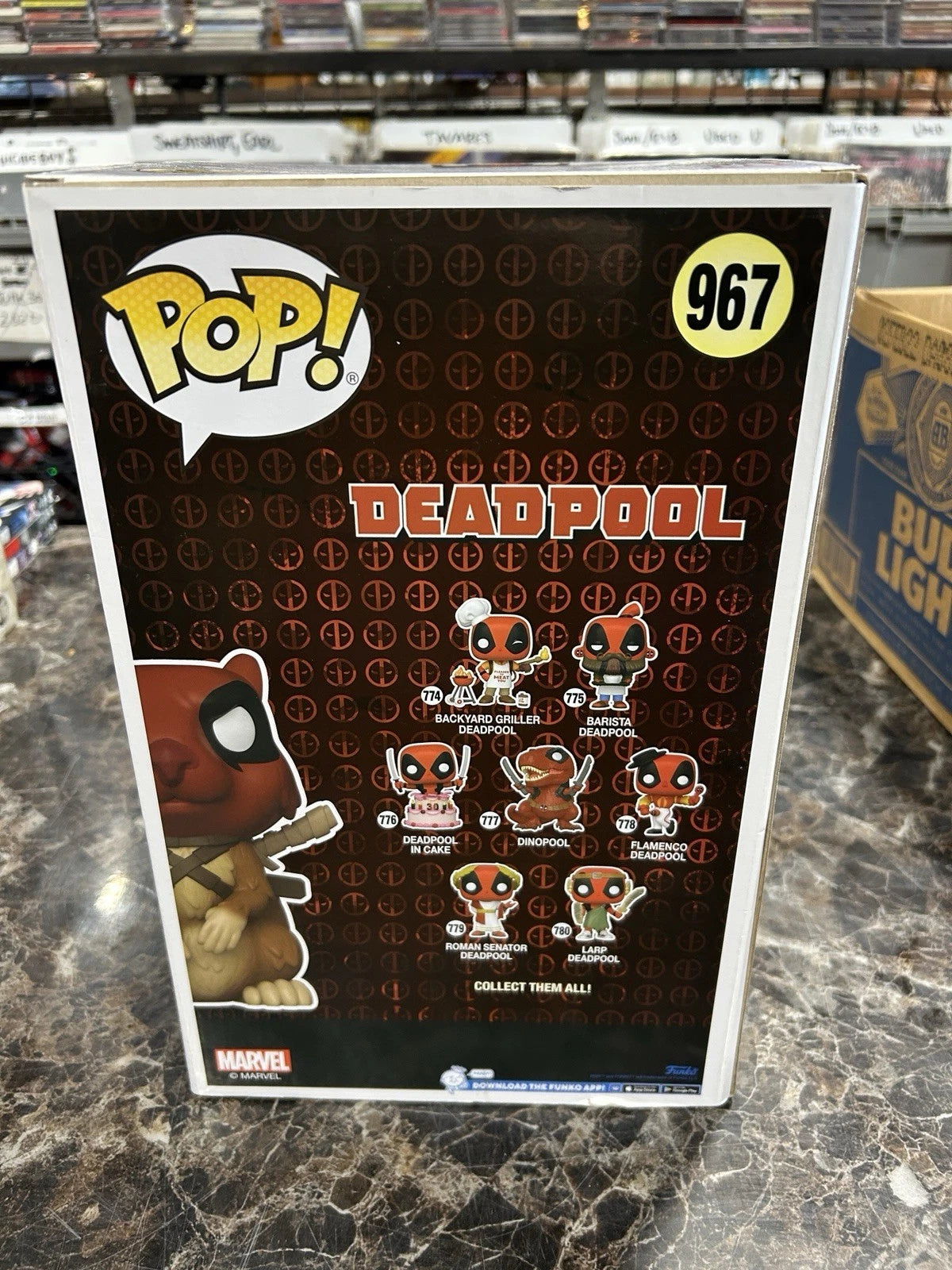 Funko Pop! Vinyl Jumbo 10 in: Marvel - SQUIRRELPOOL (Flocked) - GameStop ) #967