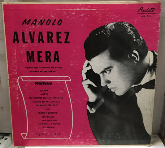Manolo Alvarez Mera Self Titled Record MLP-505