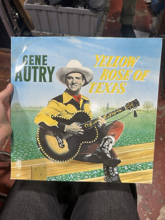 Gene Autry Yellow Rose of Texas Pic Disc Vinyl LP 1986 Bear Family vg+