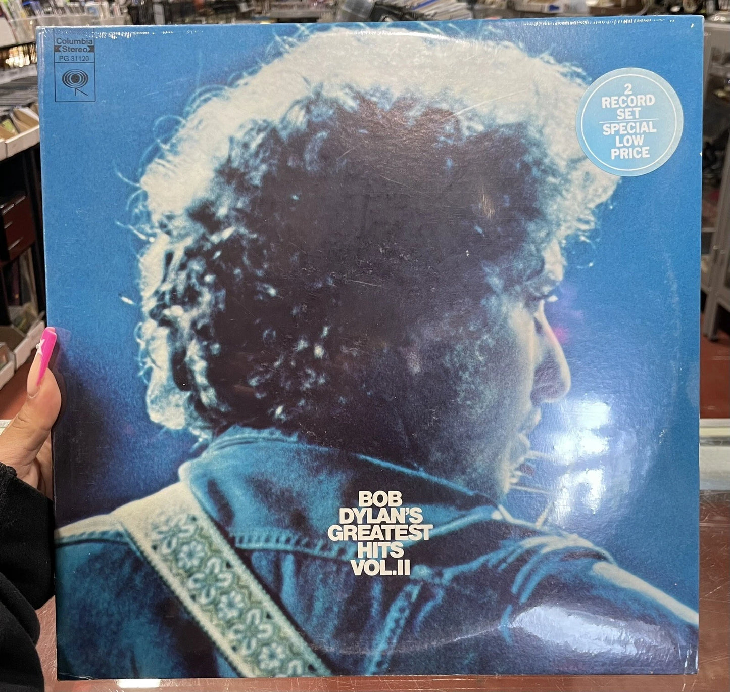 BOB DYLAN "Greatest Hits Vol 2" LP SEALED with hype sticker pg 31120