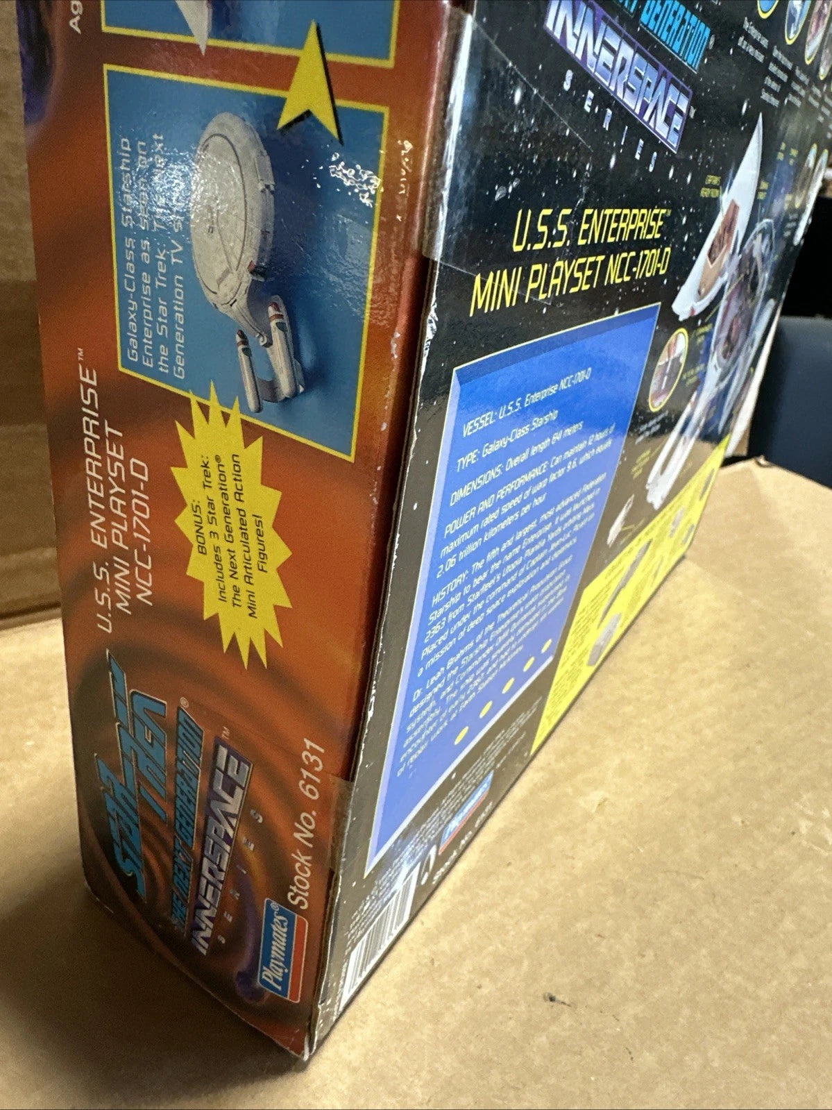 Playmates Star Trek Next Generation Innerspace USS Enterprise Mini Playset NIB