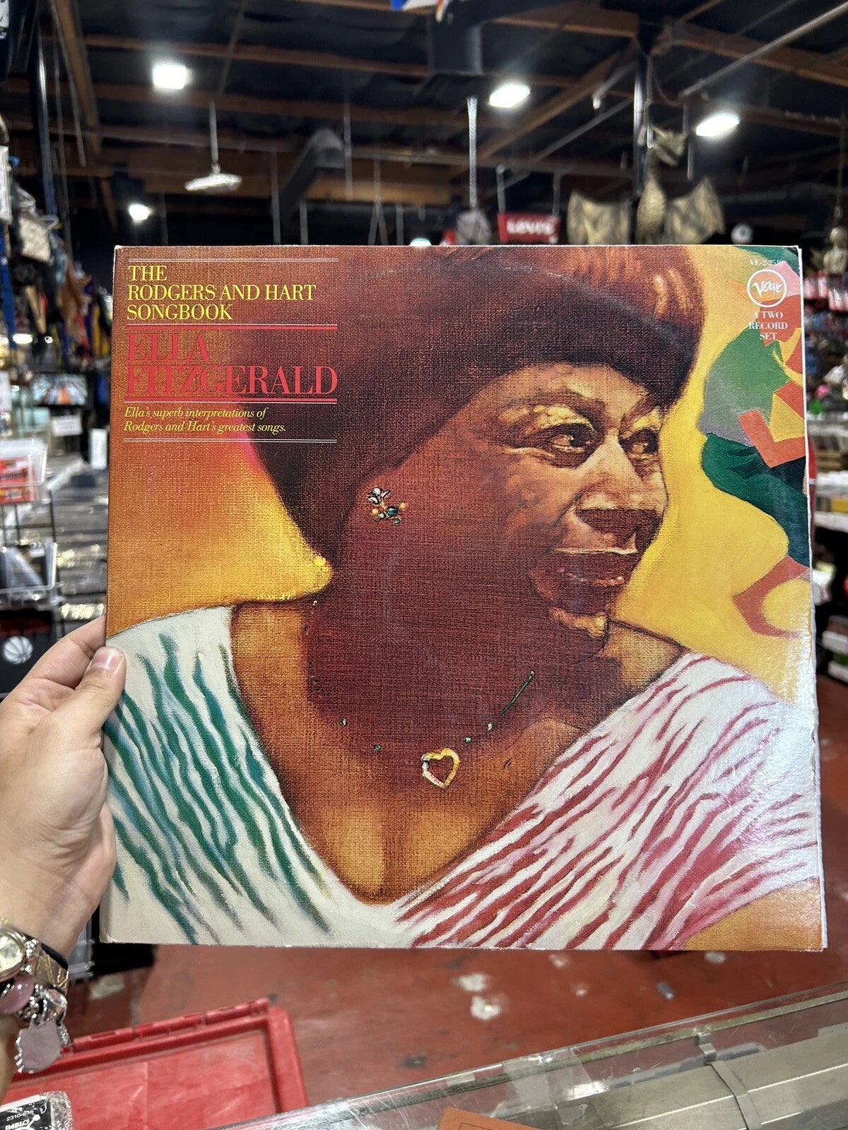 ELLA FITZGERALD "THE RODGERS/ HART SONGBOOK" (2 LPS) PREMIUM LP (NM/EX) promo