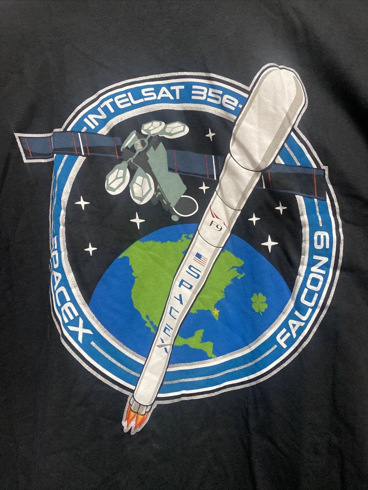 Space X Black T Shirt Authentic issue Elon Musk Tesla Boring Company VANDENBERG