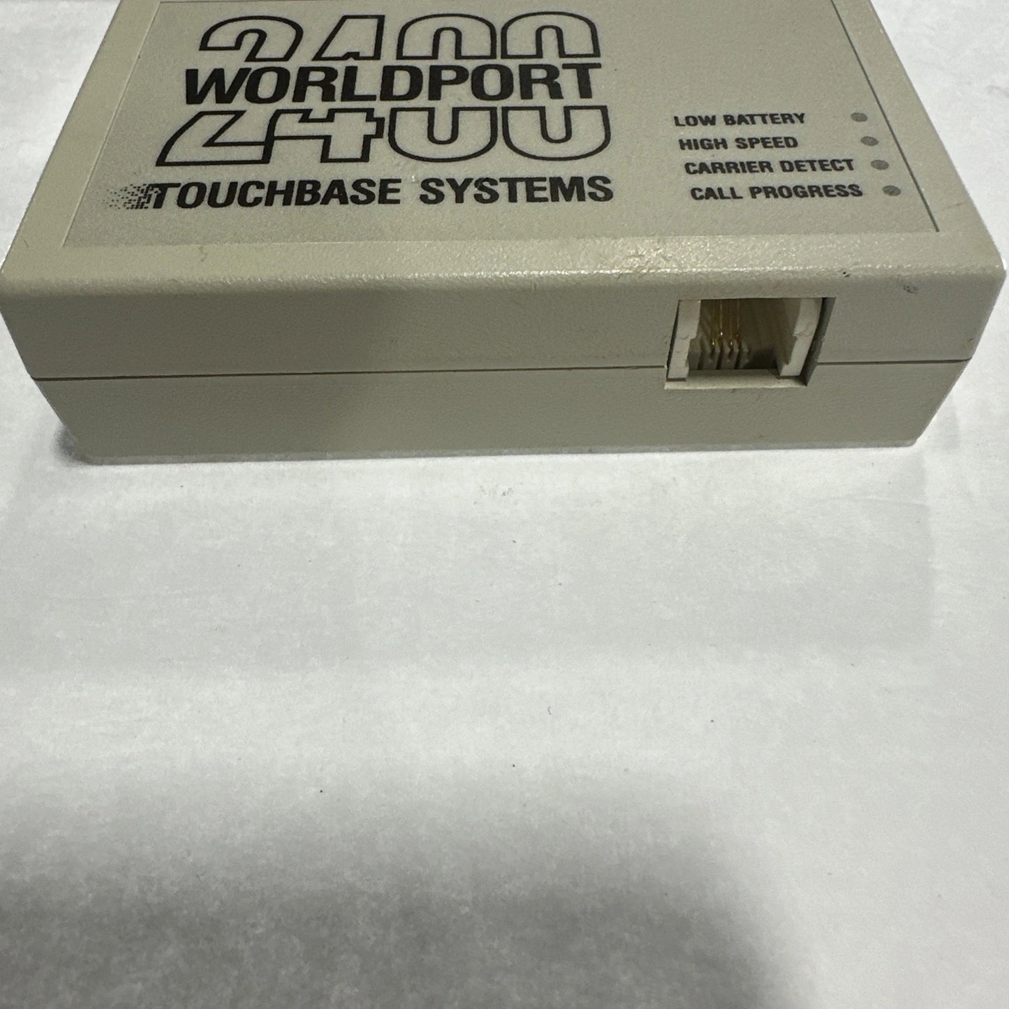 Touchbase Systems 2400 Baud Worlport Portable Modem 01-0200