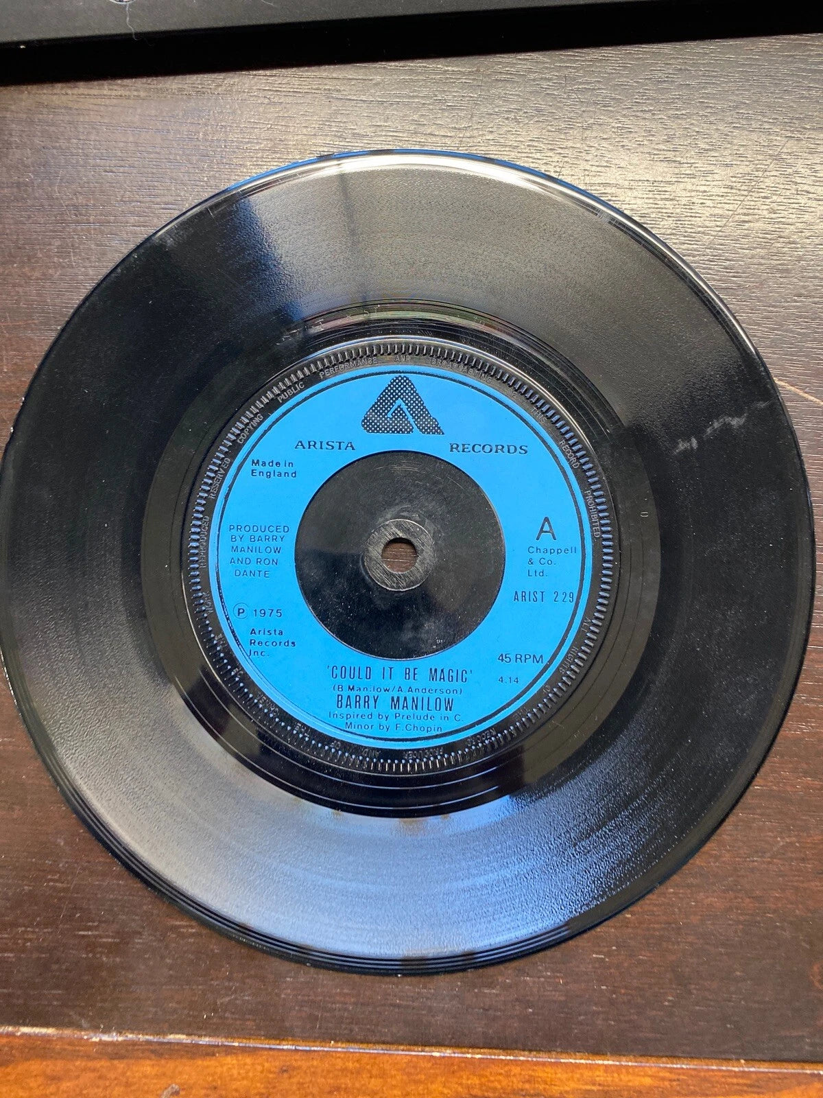 BARRY MANILOW - COULD IT BE MAGIC / I Am Your Child 7" Vinyl Record Single VG