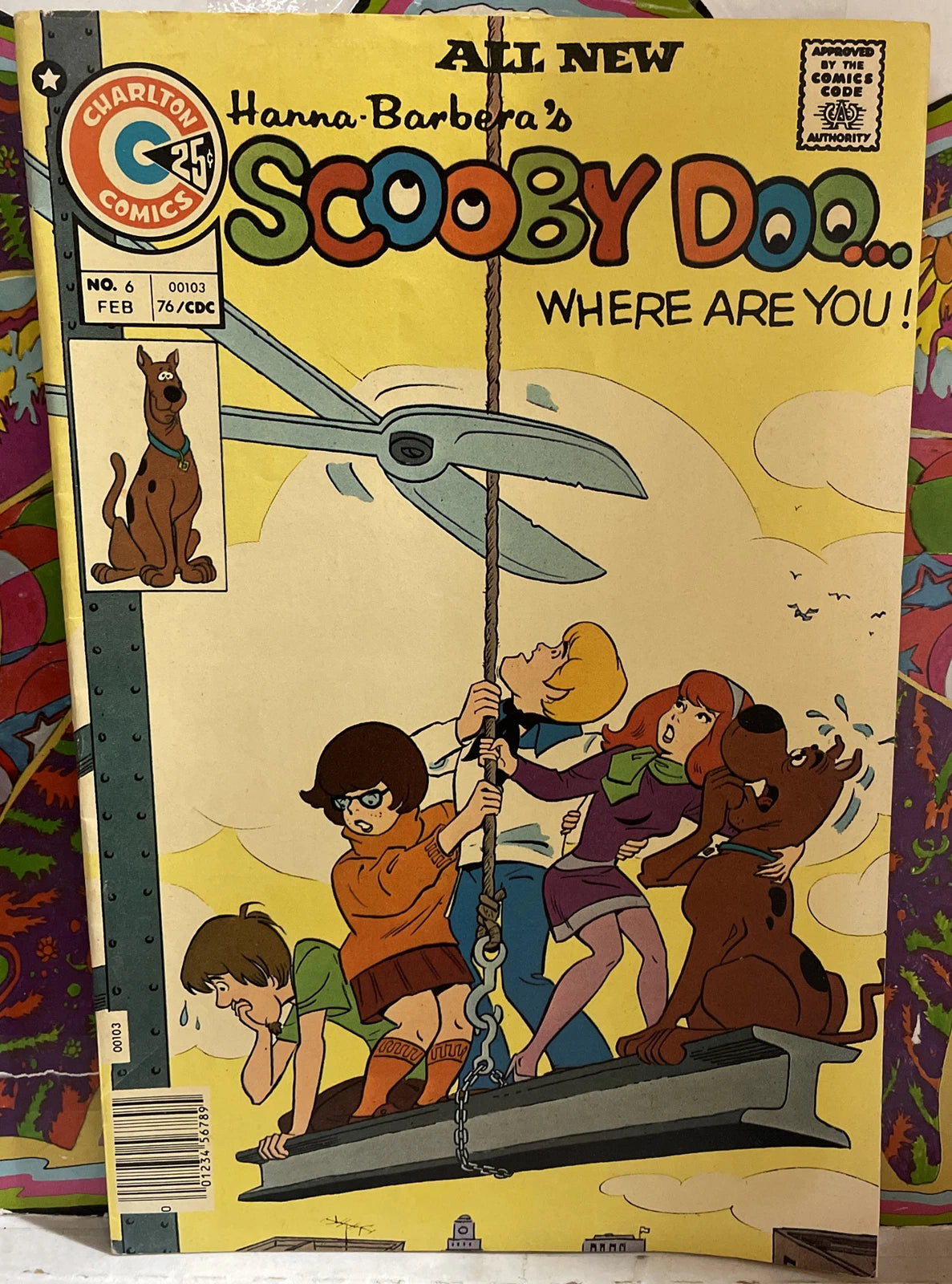 Scooby Doo Where Are You! #6 Hanna-Barbera Charlton 1976 Comic