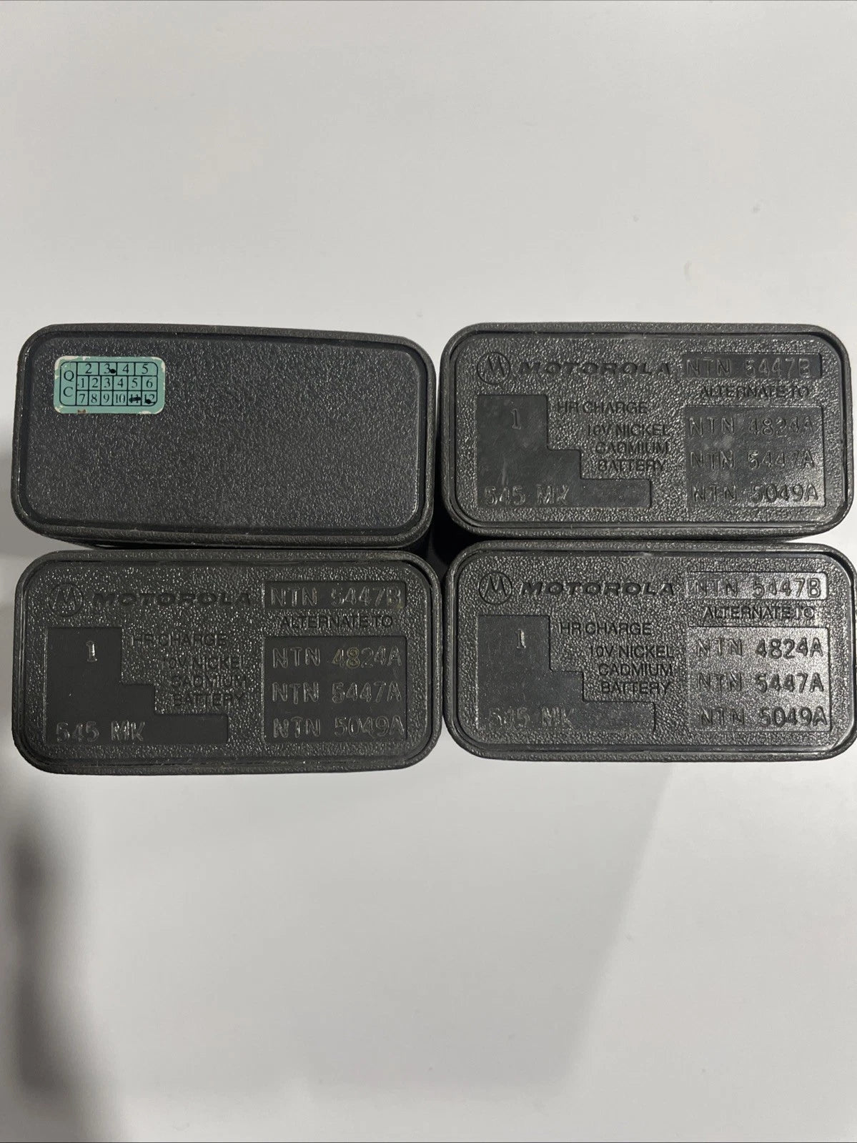 4 Used batteries for Motorola NTN5447B, NTN4824A, NTN5447A, NTN5049A 545 MK
