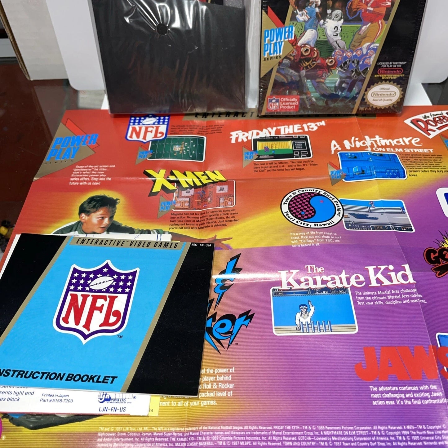 NFL Football (Nintendo Entertainment System, 1989) NES CIB MINT RARE VINTAGE