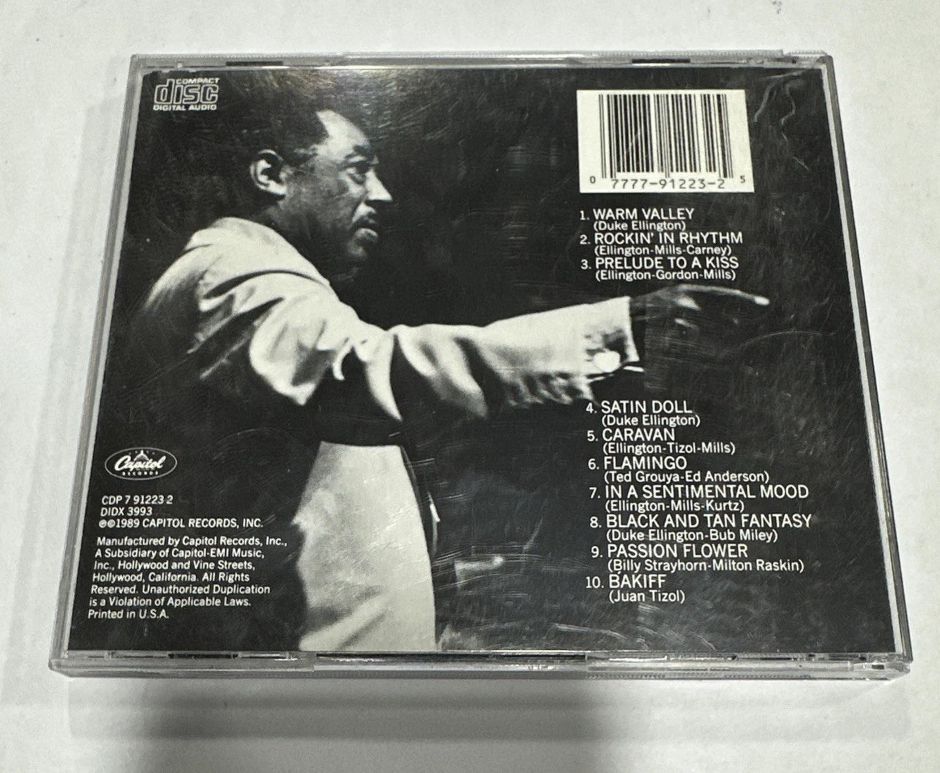 THE BEST OF DUKE ELLINGTON CD* CAPITAL LABEL * 1989* COLLECTORS