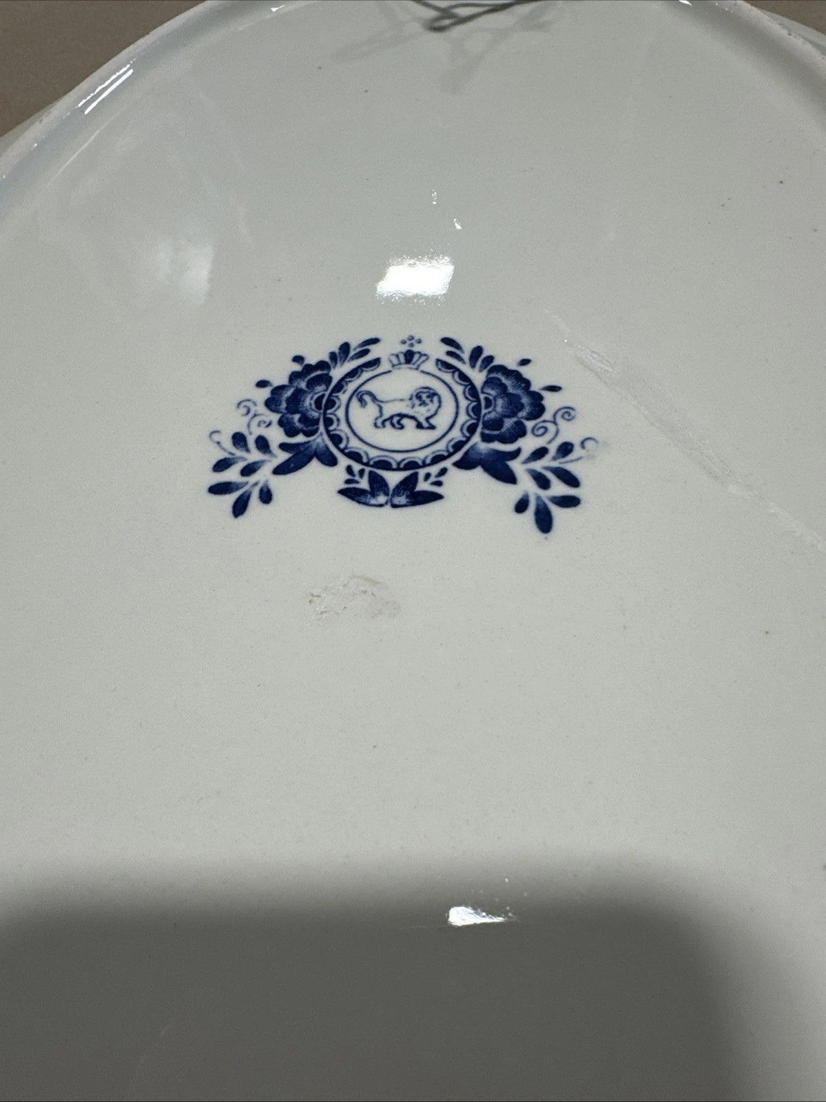 Allerton England Willow Blue and White Oval Ceramic Platter Decorative