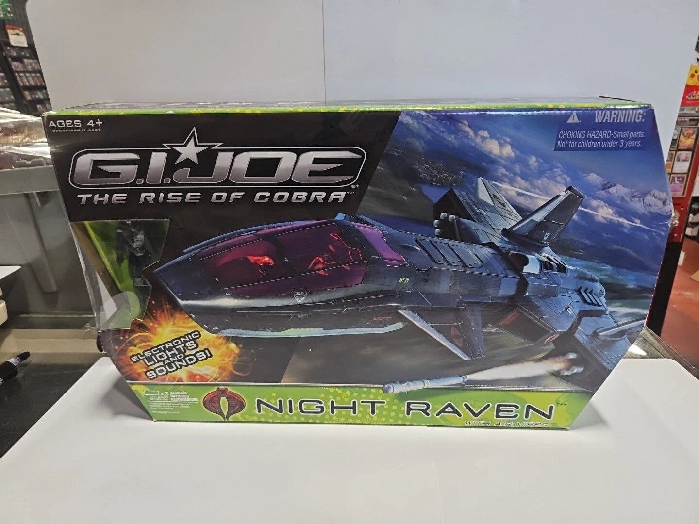 2009 GI Joe Rise of Cobra Night Raven w/Air-Viper Factory Sealed