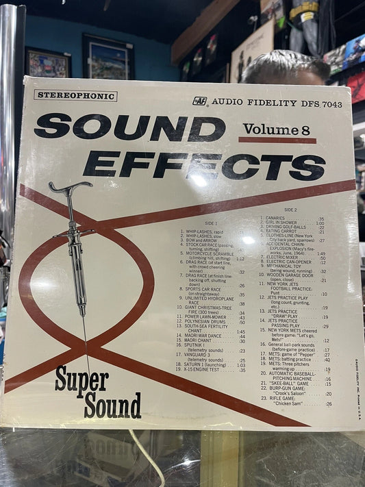 Sound Effects Vol 8 1965 Audio Fidelity SS LP DFS 7043 NY Mets Jets new sealed