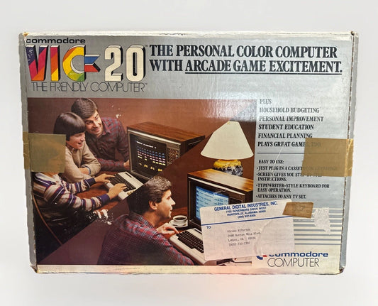 Complete Commodore VIC-20 Computer Keyboard In Original Box Manual Untested