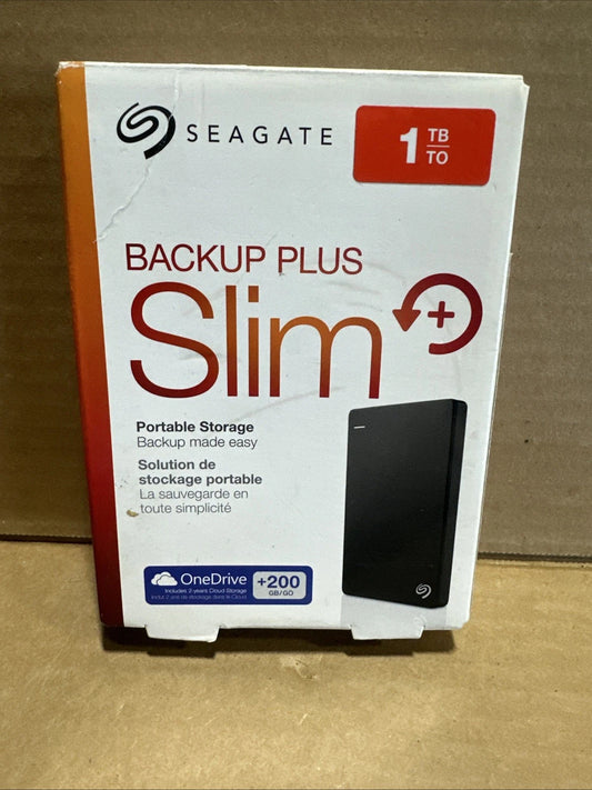 SEAGATE SRD00F1 1TB External Hard Drive HDD PlayStation Game Drive. W/ Cable.