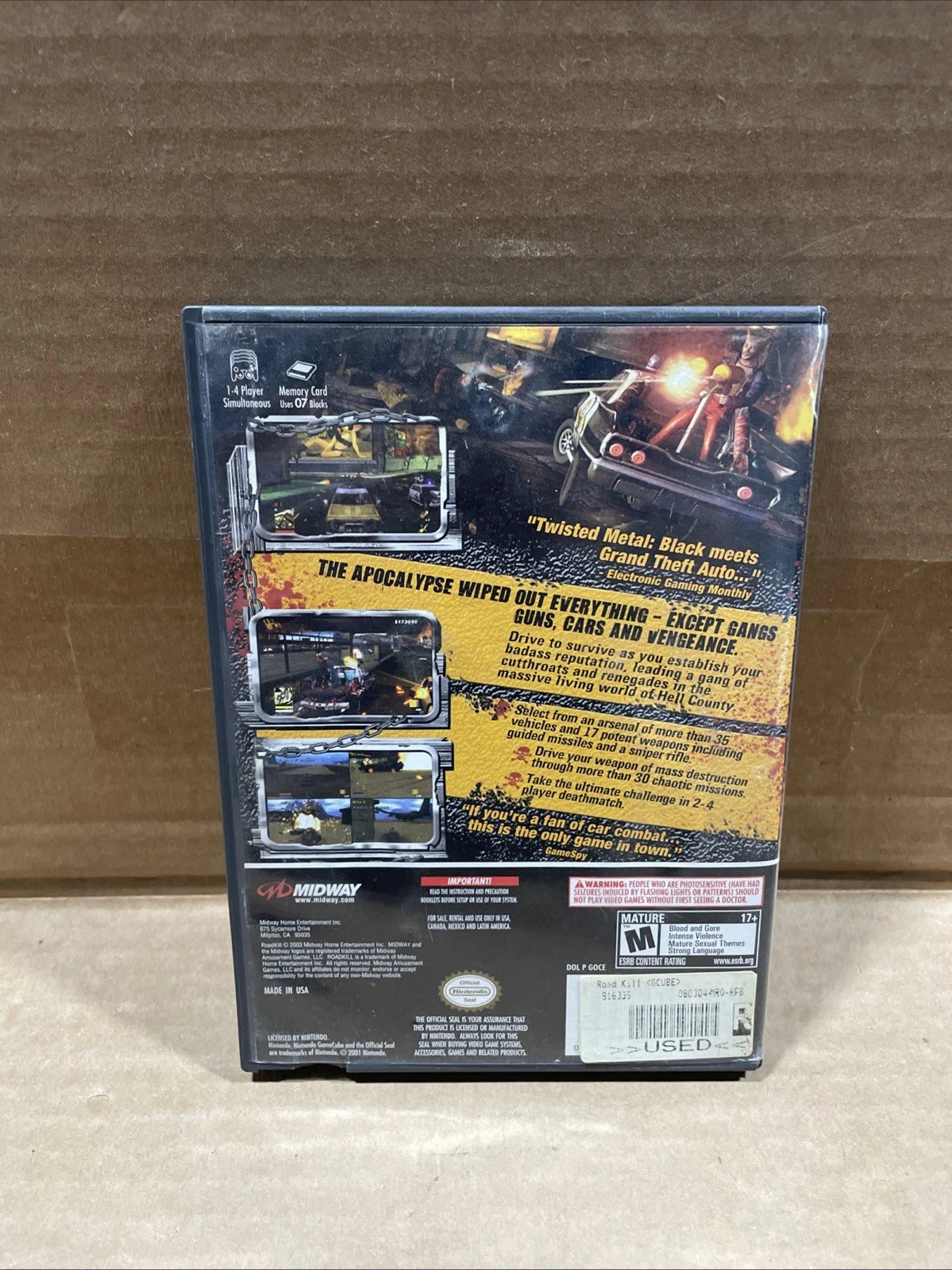 RoadKill (Nintendo GameCube, 2003) Tested W Manual