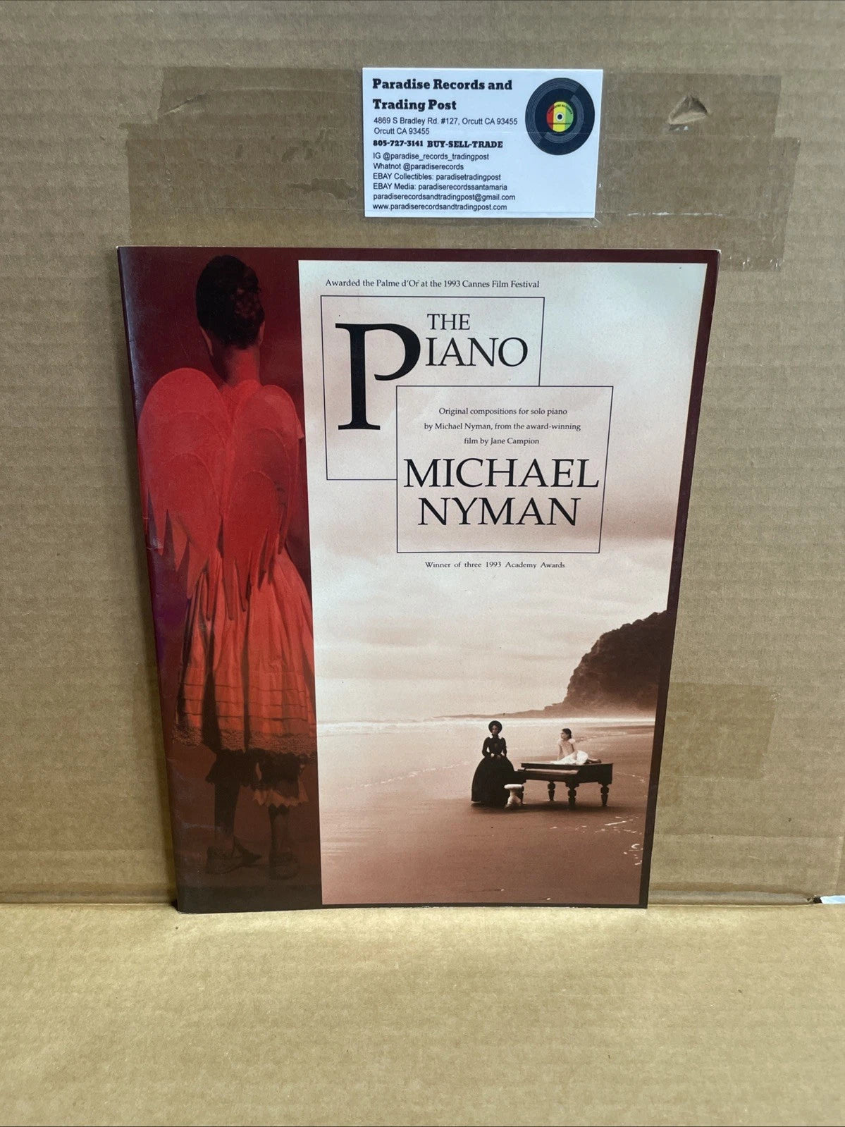 The Piano Movie Music by Michael Nyman Piano Solo Advanced Sheet Music Book