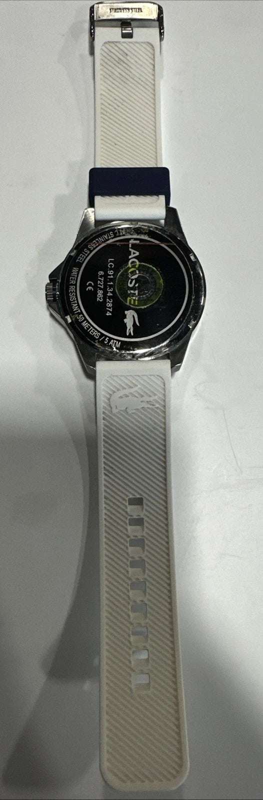 LACOSTE LC.91.1.34.2874 BLUE DIAL BLUE SILICONE STRAP MEN'S WATCH READ