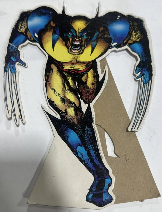 Marvel Comics Wolverine Cutout Standee Cardboard 1993 Artwork Comic Images