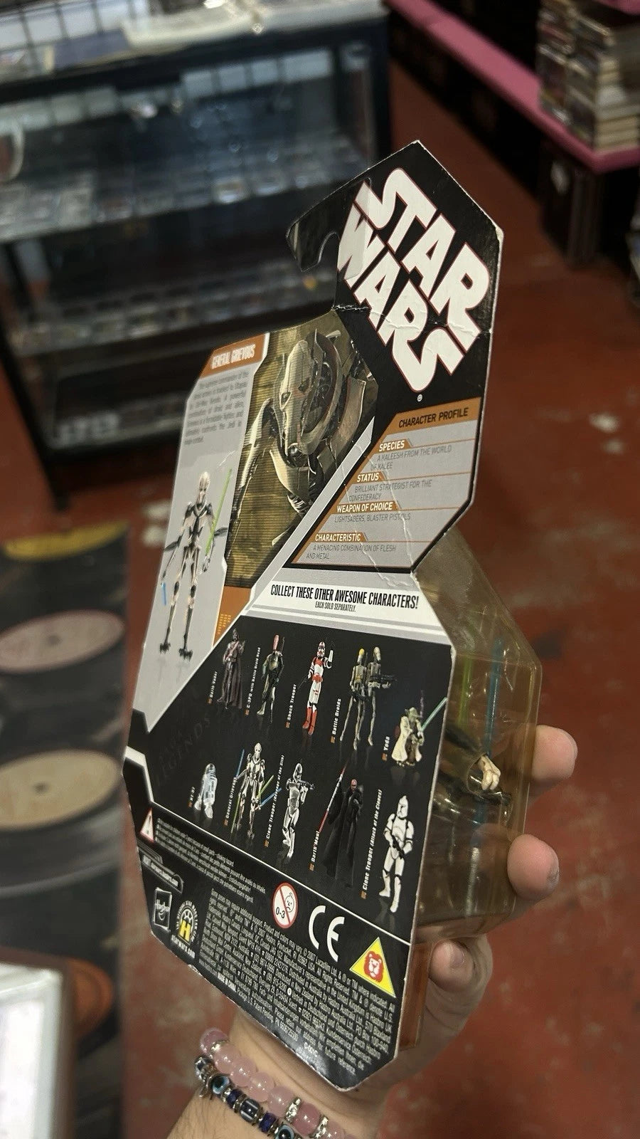 Star Wars 30th Anniversary General Grievous Saga Legends with Silver Coin Signed