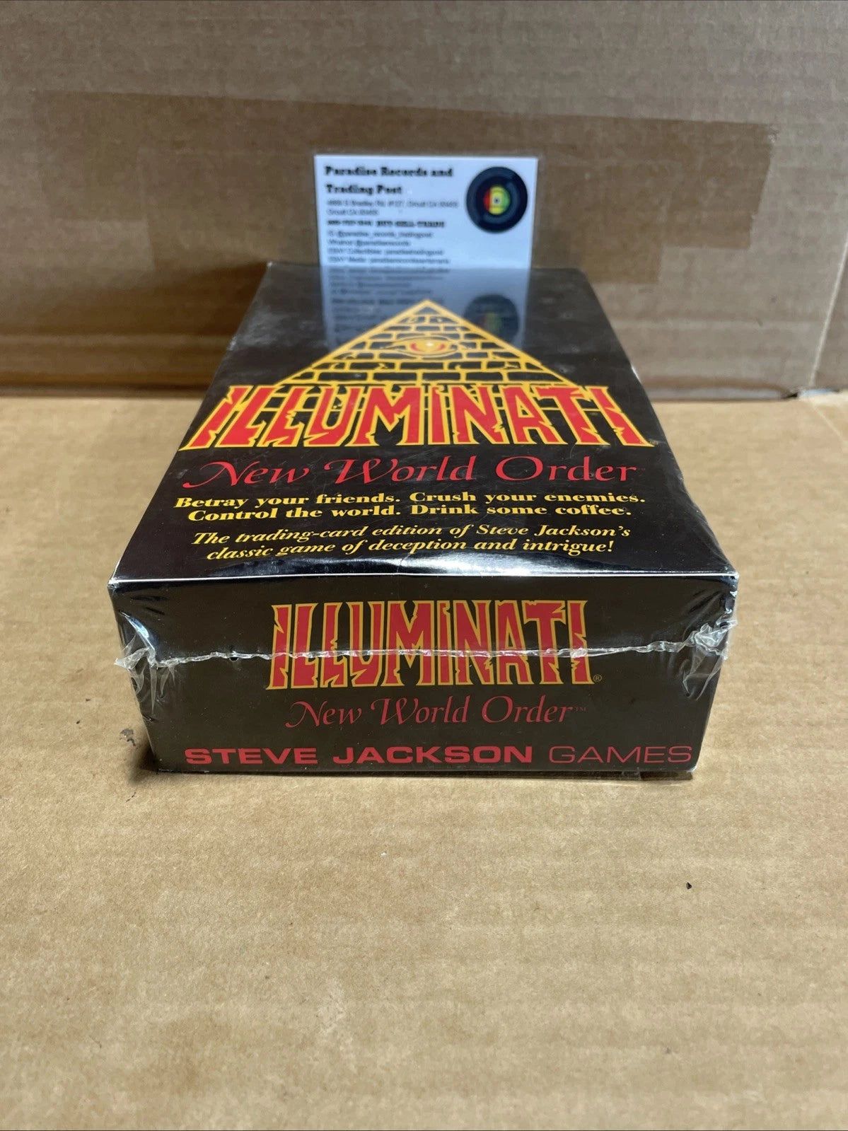 ILLUMINATI NEW WORLD ORDER STEVE JACKSON LIMITED EDITION BOOSTER BOX SEALED