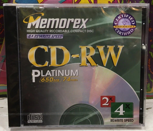 CD-RW Platinum Sealed CD
