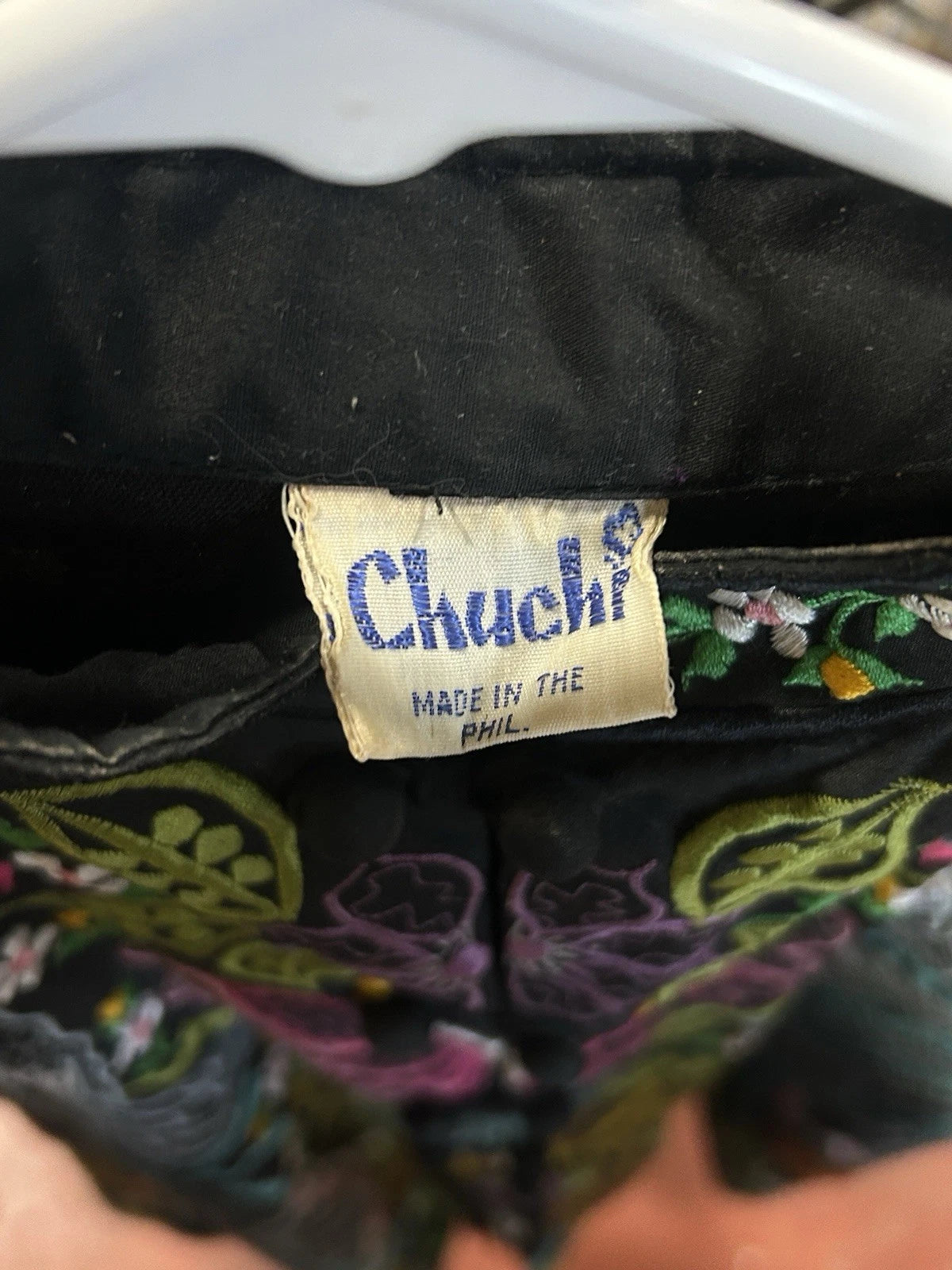 Chuchi Handmade colorful embroidered size L tunic, multi color embroidered #R2