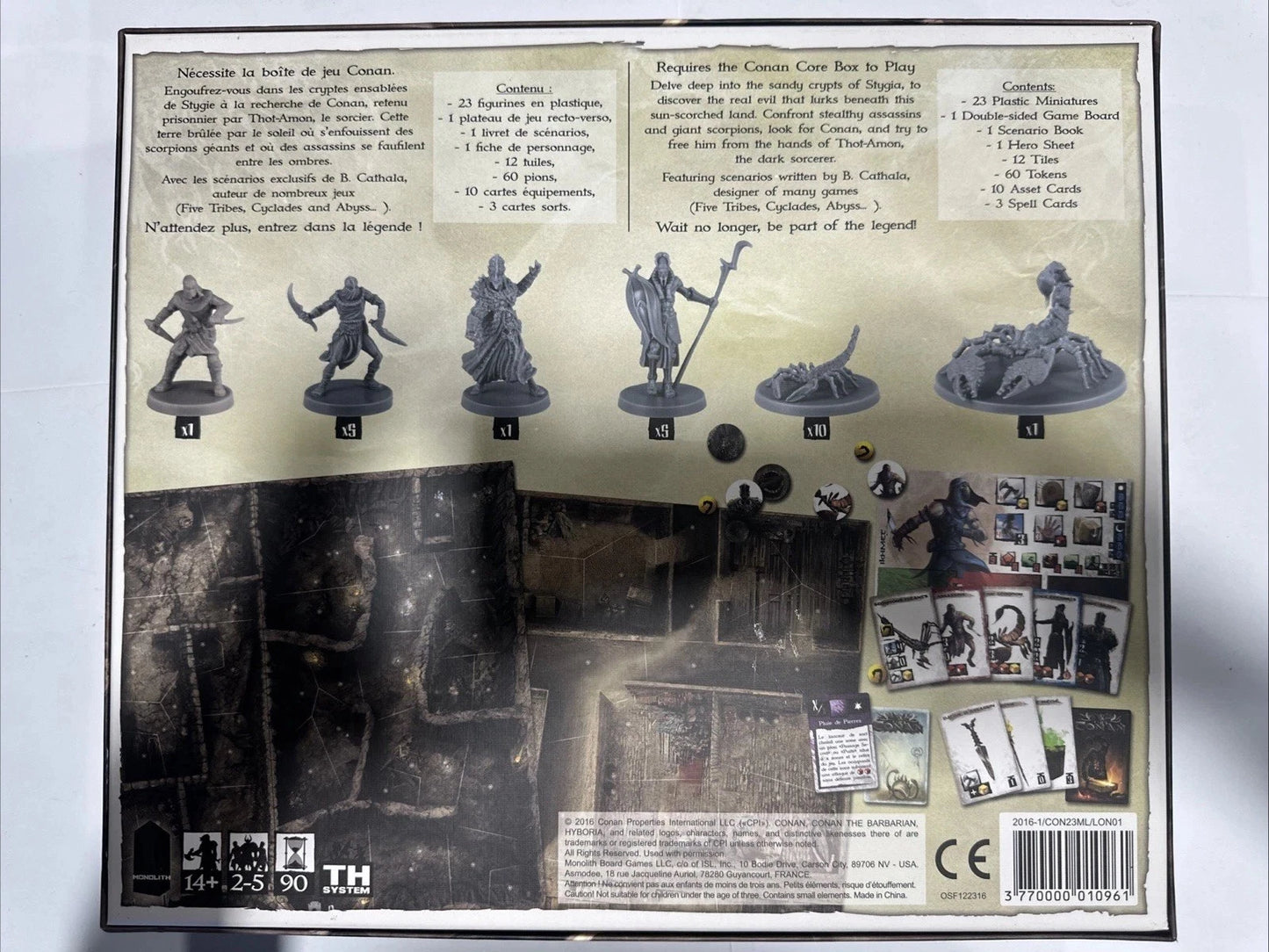 CONAN: The Board Game STYGIA Expansion EXCELLENT CONDITION