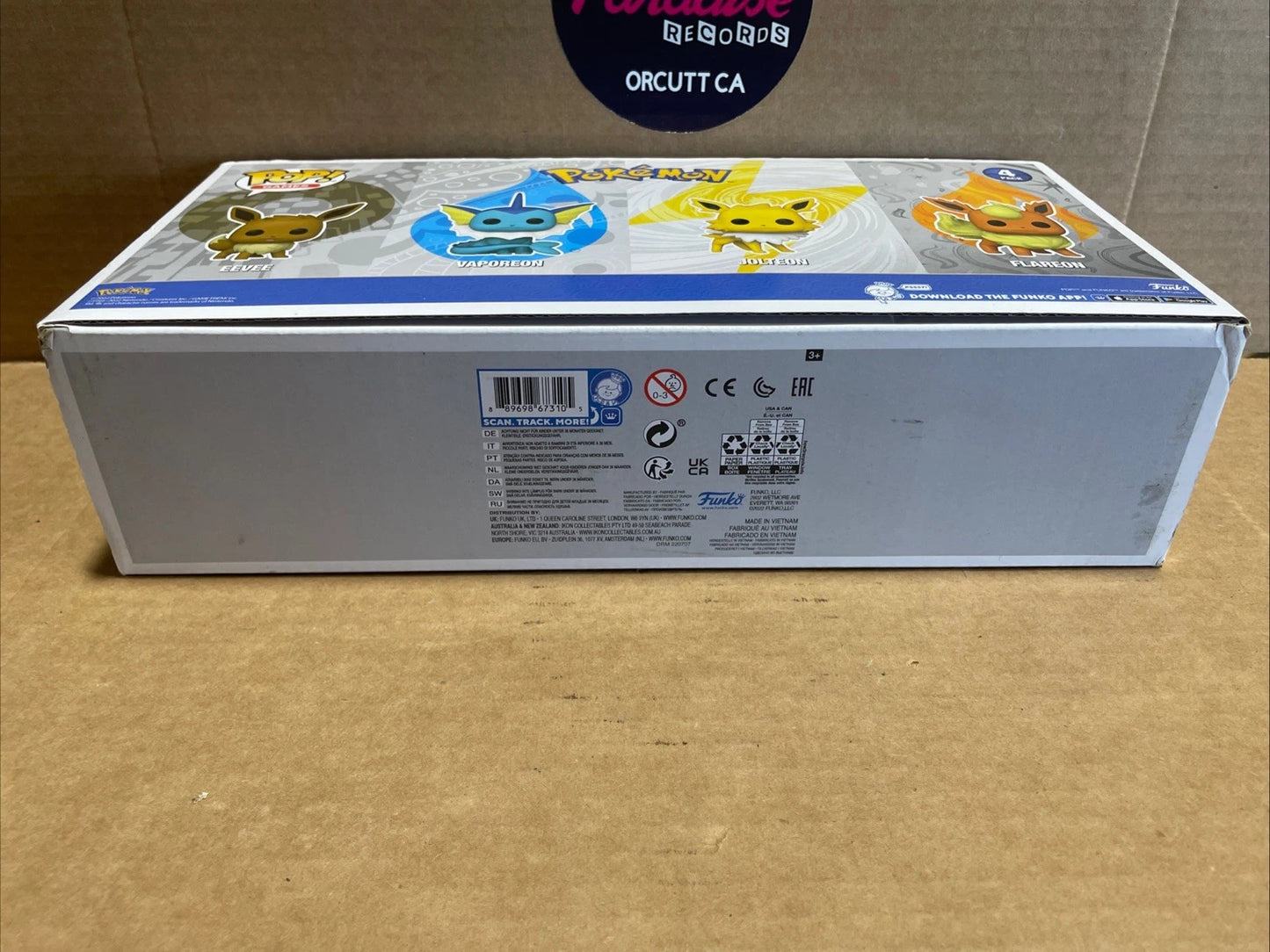 Funko Pop Pokemon Eevee Vaporeon Jolteon Flareon 4 Pack