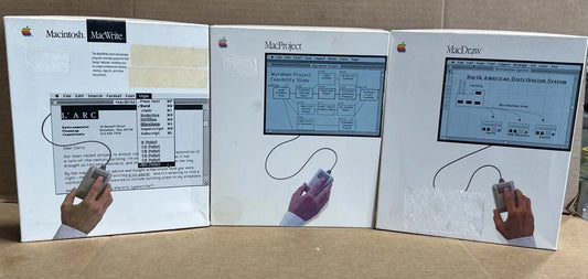 Apple Macintosh MacProject M0525 MacDraw M0526 Macintosh MacWrite M0535 READ