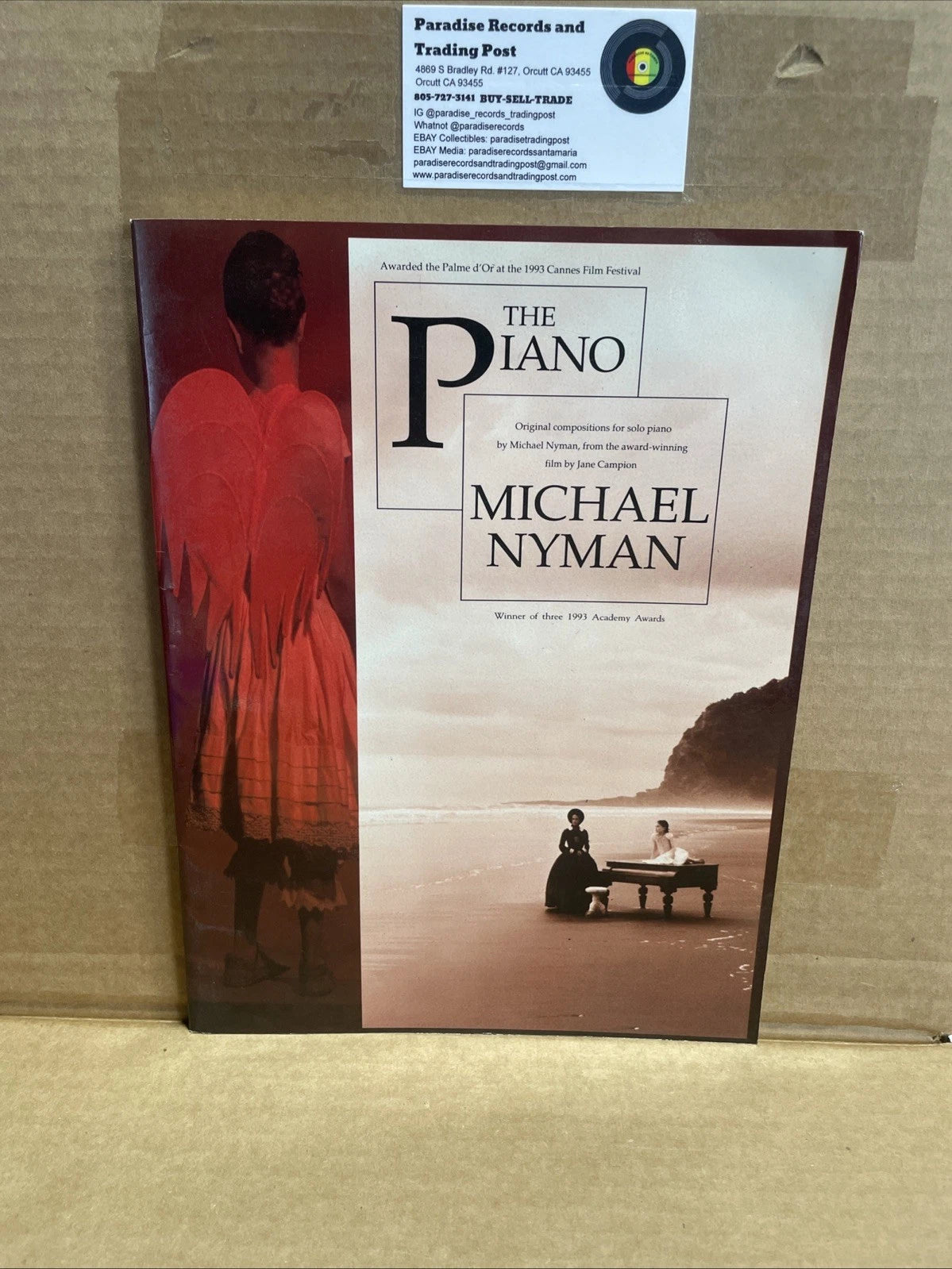 The Piano Movie Music by Michael Nyman Piano Solo Advanced Sheet Music Book