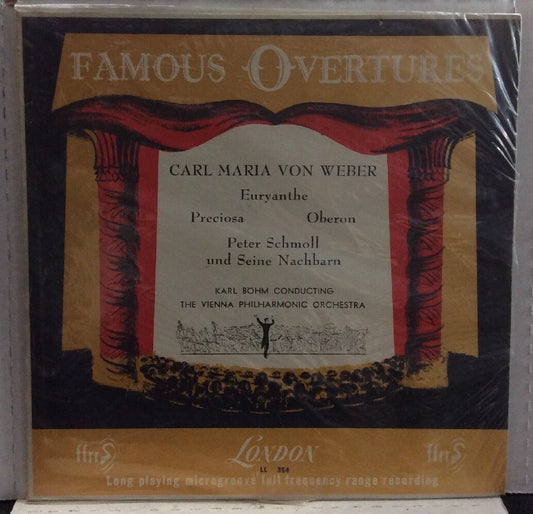 Carl Maria Von Weber Famous Overtures Sealed Record LL354