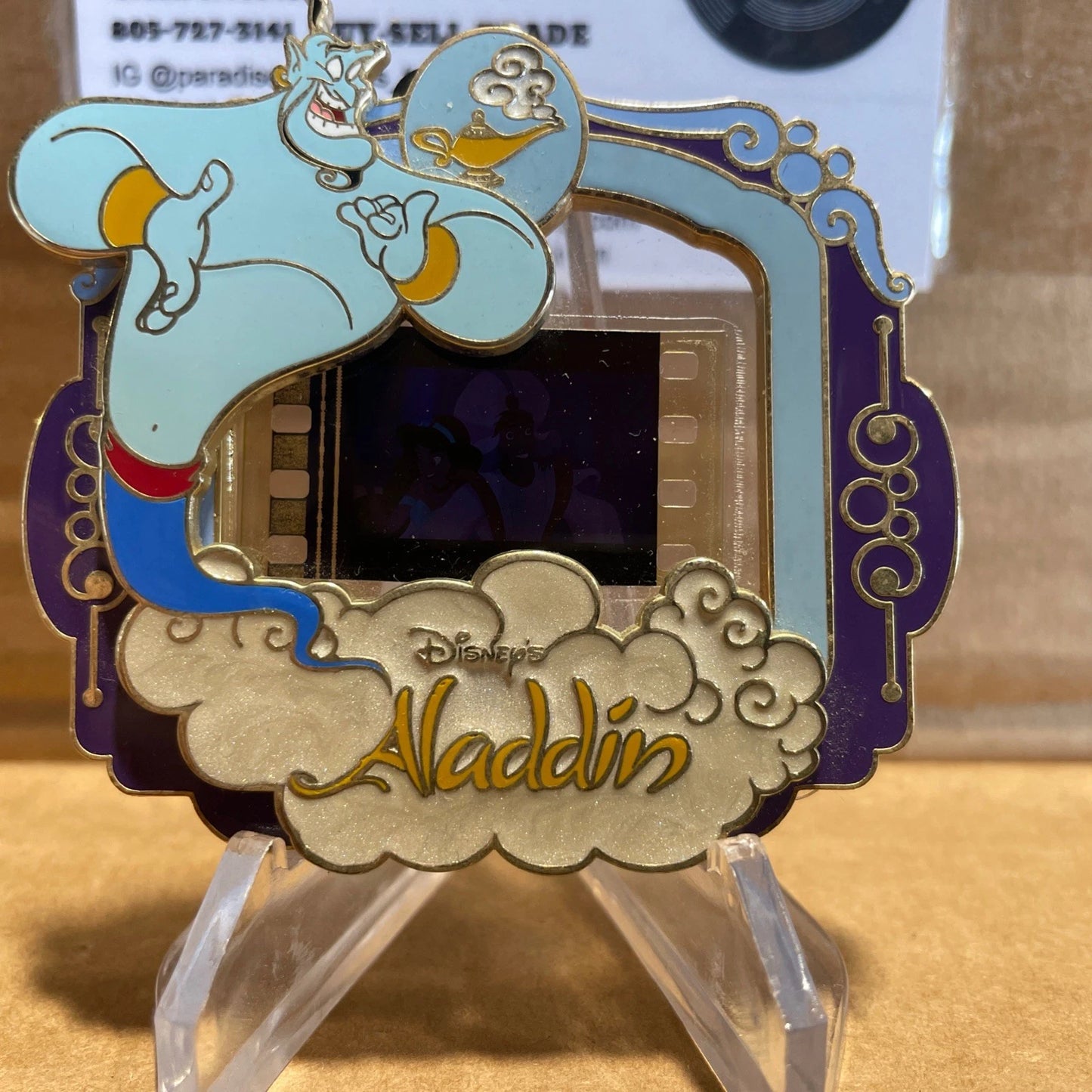 Disney Pin Genie Piece of Disney Movie Film Strip Jasmine/Aladdin LE 2000 PODM