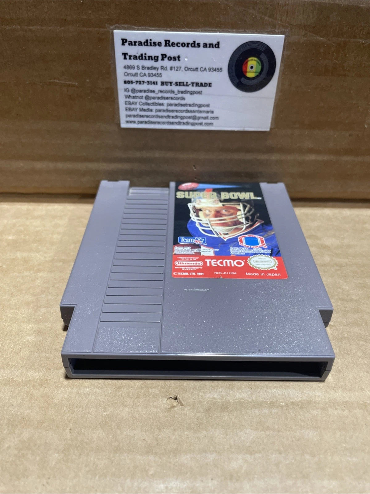 Nintendo NES Tecmo Super Bowl (Cleaned, Tested & Working)