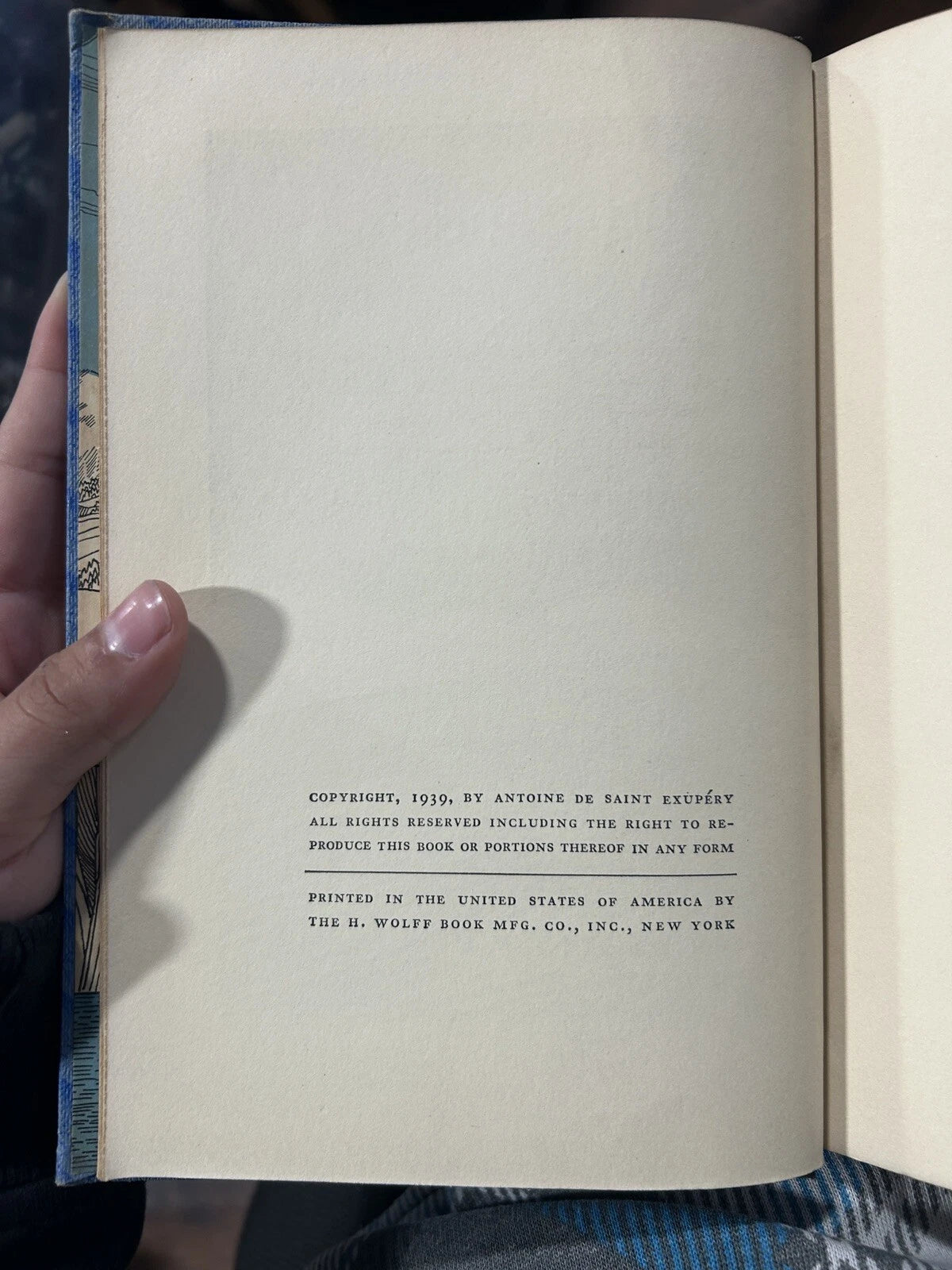 Wind, Sand And Stars By Antoine De Saint Exupery.1St Edition.1939.